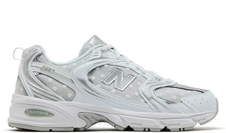 New Balance 530 'White Silver Metallic Polka Dots'