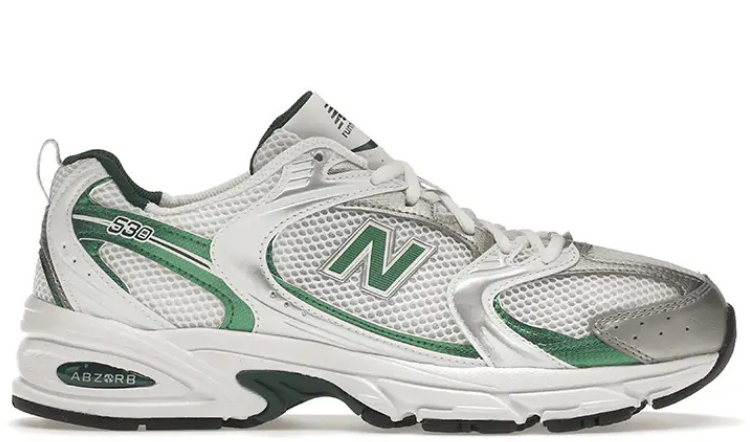 New Balance 530 White Nightwatch Green